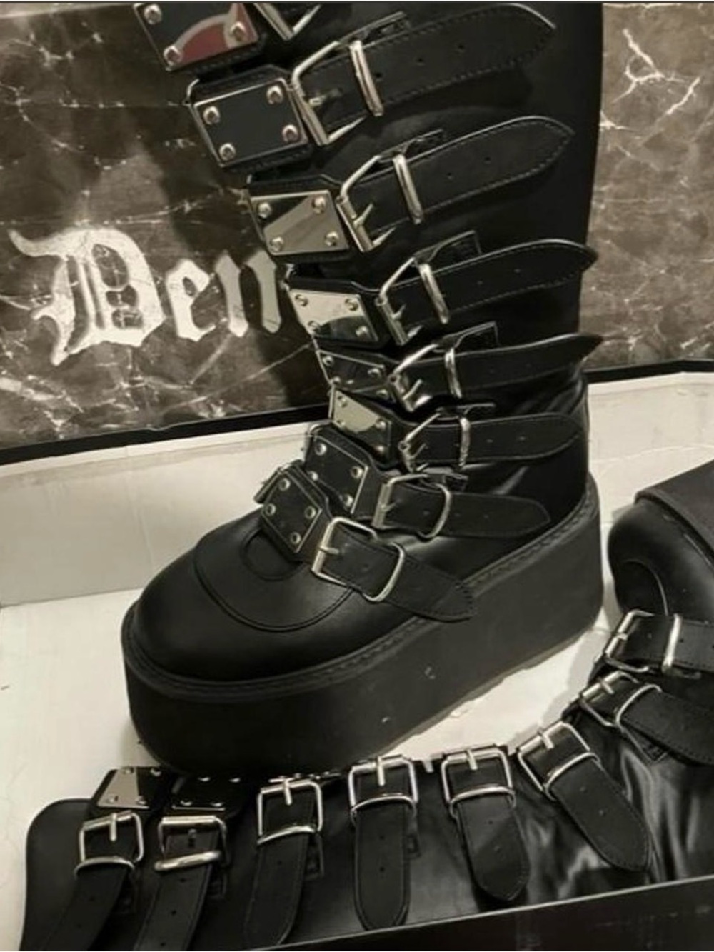 demonia DAMNED - 318 vegan leather
